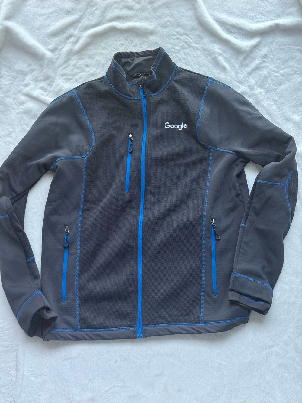 google Performance Jacket Gray Blue Men’s